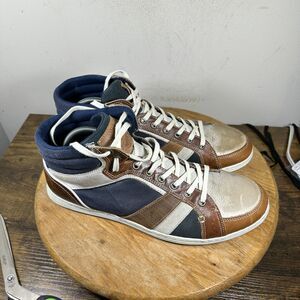 Boxer Veldos Shoes Mens Size 11 High Top Leather Casual Sneakers EU 44
